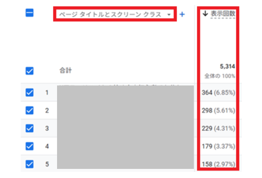 GA4ぺ別PVの見方