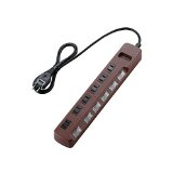 ELECOM 電源タップ color style 雷ガード 省エネ 個別スイッチ 6個口 1m ブラウン T-BR04-2610BR ELECOM 電源タップ color style 雷ガード 省エネ 個別スイッチ 6個口 1m ブラウン T-BR04-2610BR