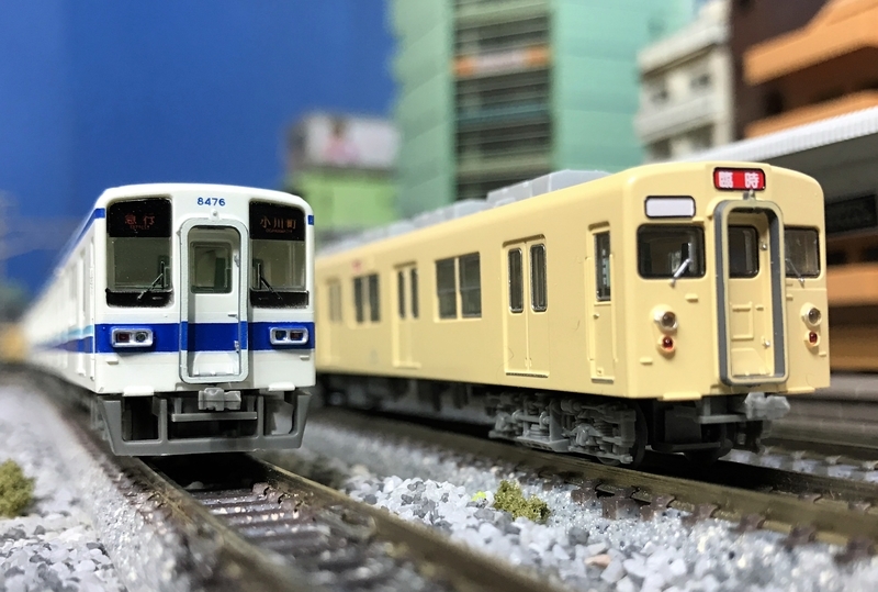 鉄コレ 東武8000系 8111F（セイジクリーム塗装）入線！ - 休日の屋根裏
