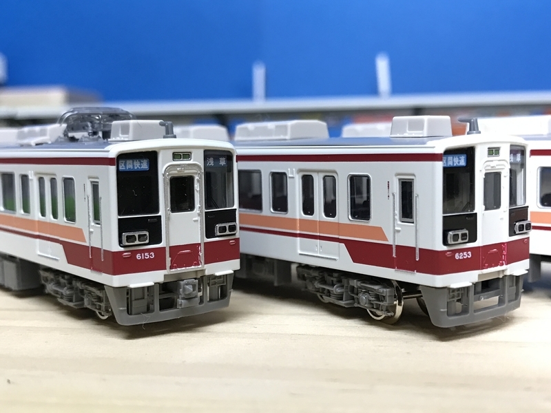 ［加工あり］グリーンマックス東武6050系　6両 50717＞東武6050型（更新車・新ロゴ）6両編成セット（動力付き