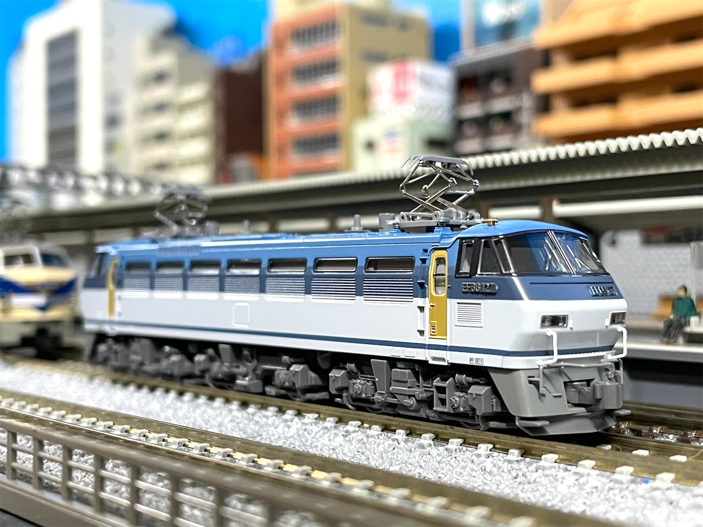 【WEF1216】国鉄 EF12 16号機 電気機関車(塗装済完成品) HO) 16番 秩父鉄道 ED38 1号機 電気機関車 青色仕様 塗装済完成
