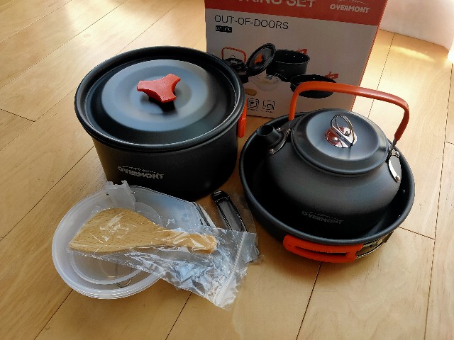 送料無料！色DS-300 クッカーセット Overmont DS-300 アルミ クッカー