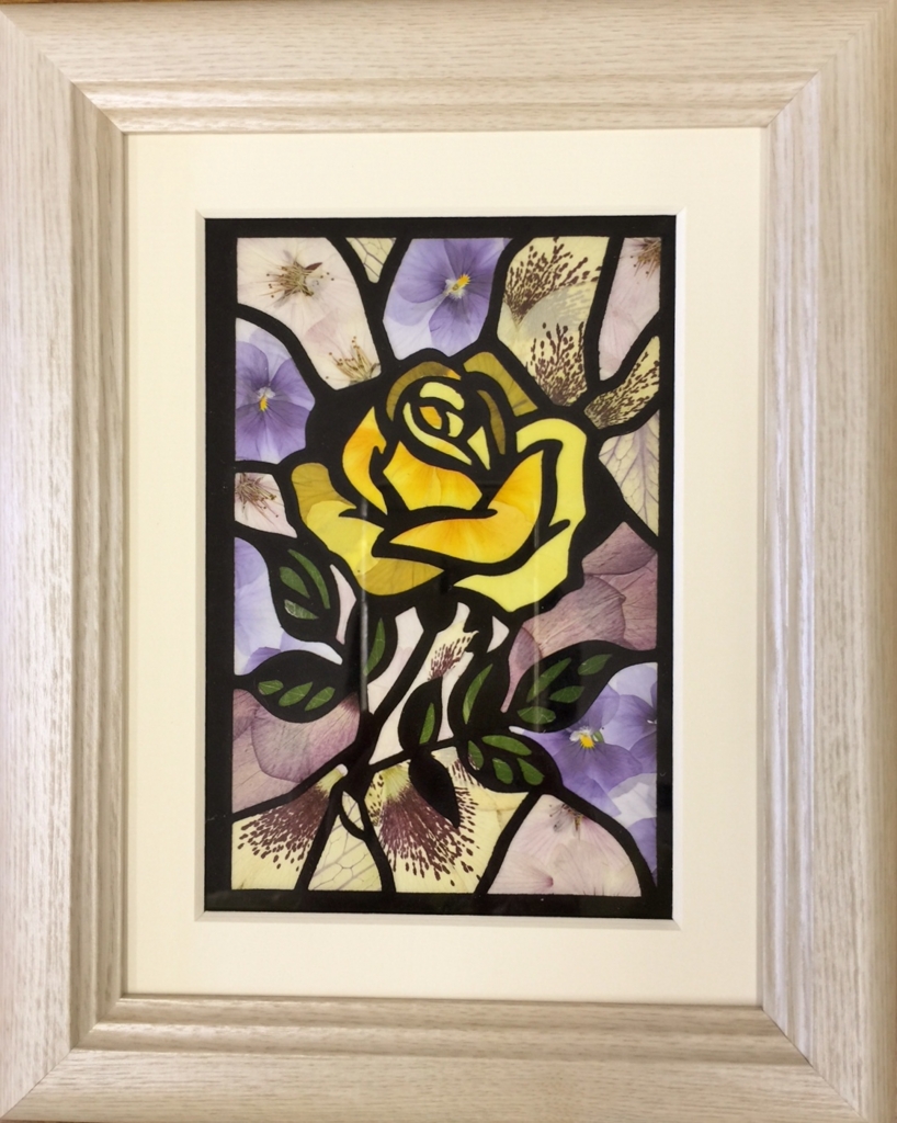 押し花でステンドグラス！ - 押し花フルール・ねっと in大阪