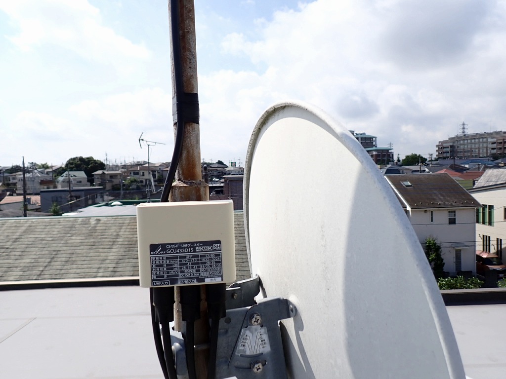 へーベルハウスのアンテナ工事