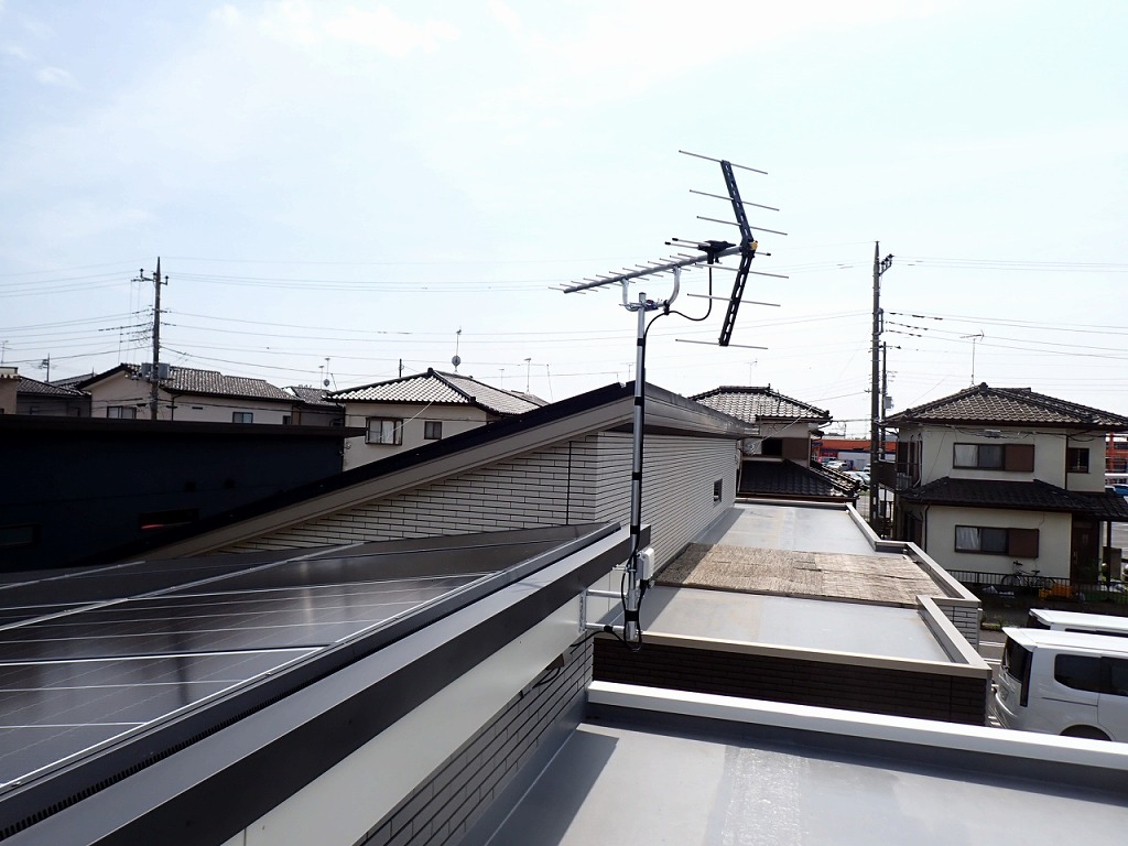 茨城県阿見町アンテナ工事