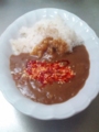 ぶっかけラー油カレー 実食