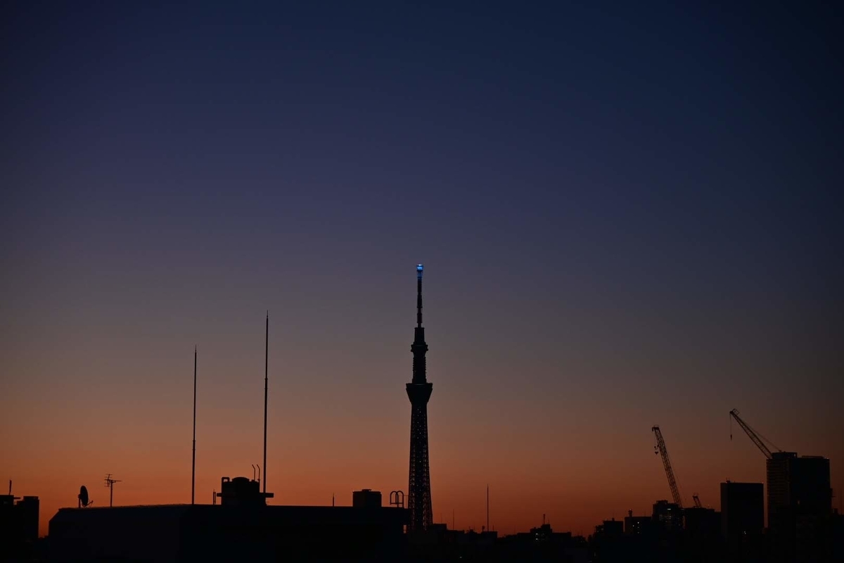 朝のスカイツリーのライトアップ Photo Hobby 朝のスカイツリーのライトアップ Photo Hobby