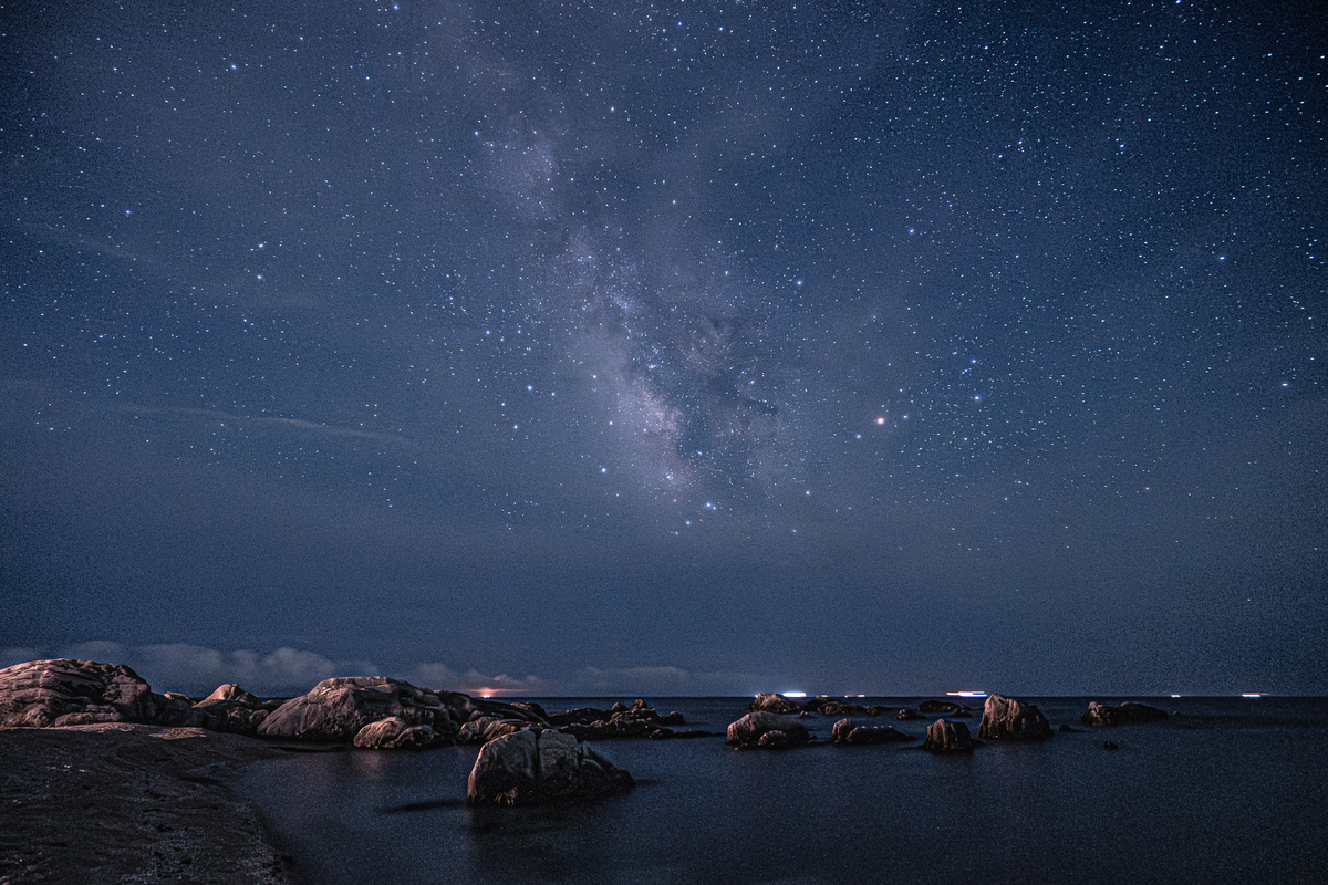 🎋七夕ですね～白浜の屏風岩で天の川撮影の様子です😊 - photo