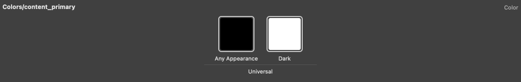 Asset Catalog contentPrimary