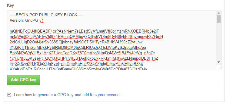 githubにGPG keyを登録 githubにGPG keyを登録