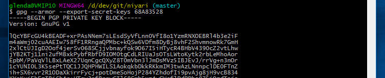 秘密鍵を出力 秘密鍵を出力