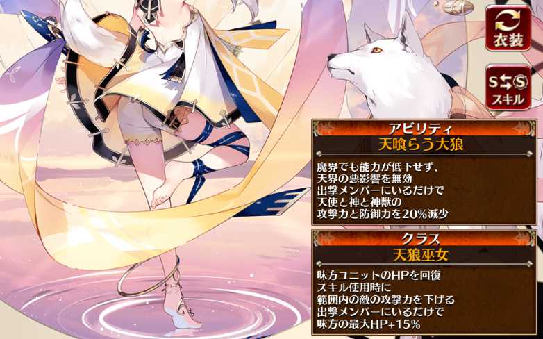 アイギス ツァーユ クラス特性
