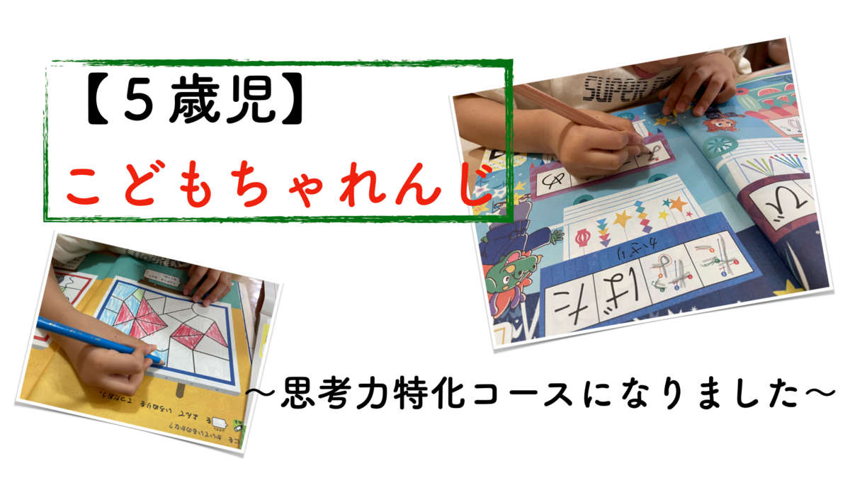こどもちゃれんじの経過報告〜思考力特化コース〜