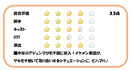 私のドラマ採点表