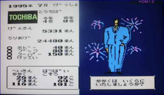 ファミコン トップマネジメント】で、高確率クリアのハメ技に