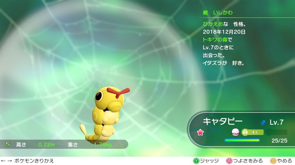 色違いキャタピー 色違いポケモンをひたすら集めるブログ Route245