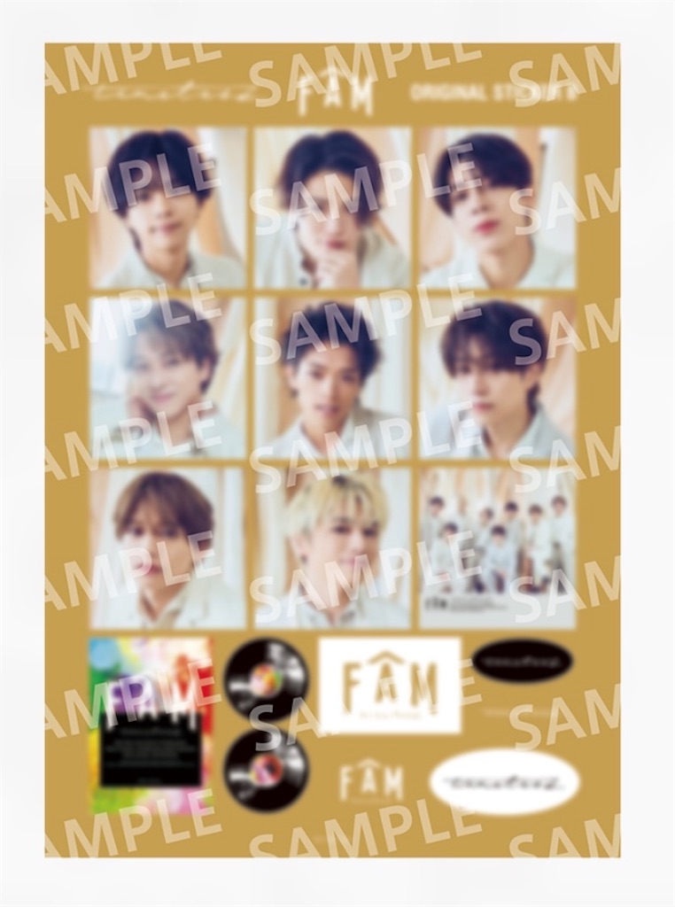 timelesz FAM 応募券4枚 応募用シリアルコード無し】timelesz FAM 4形態セット CD+Blu
