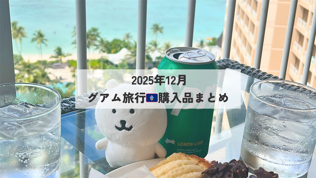 2025年12月】グアム旅行🇬🇺購入品まとめ - 日日是好日（ニチニチコレ
