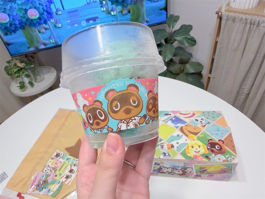 サーティワン×あつまれどうぶつの森コラボ商品買ってきた🌴♡ - たぬ
