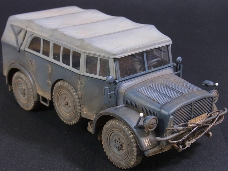 タミヤ 1/35 ドイツ 大型乗用軍用車 ホルヒ タイプ1a 完 - AFVモデラーの巣
