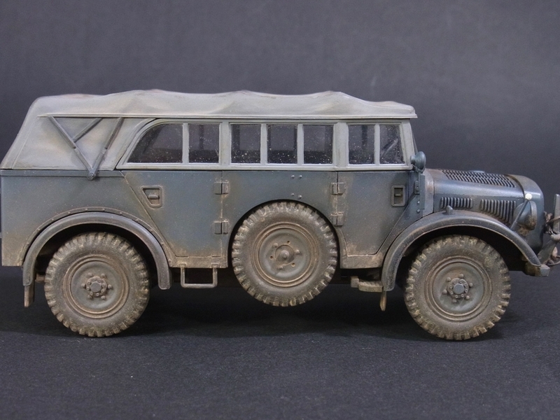 タミヤ 1/35 ドイツ 大型乗用軍用車 ホルヒ タイプ1a 完 - AFVモデラーの巣