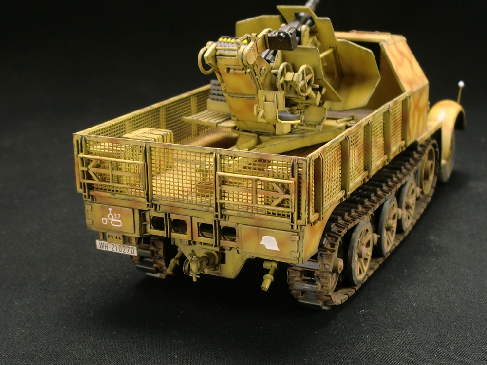 金属部隊1/144sd.kfz.7/2 37mm frak37 フラックザウリア Tamiya Sd.Kfz.7/2 3.7cm FLAK37（フラックザウリア）完 - AFVモデラーの巣