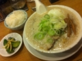 特製ラーメン ¥850と小ライス ¥150 @ 韃靼ラーメン 一秀