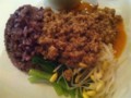 カレー風味のドライ坦々飯＠山羊に、聞く？