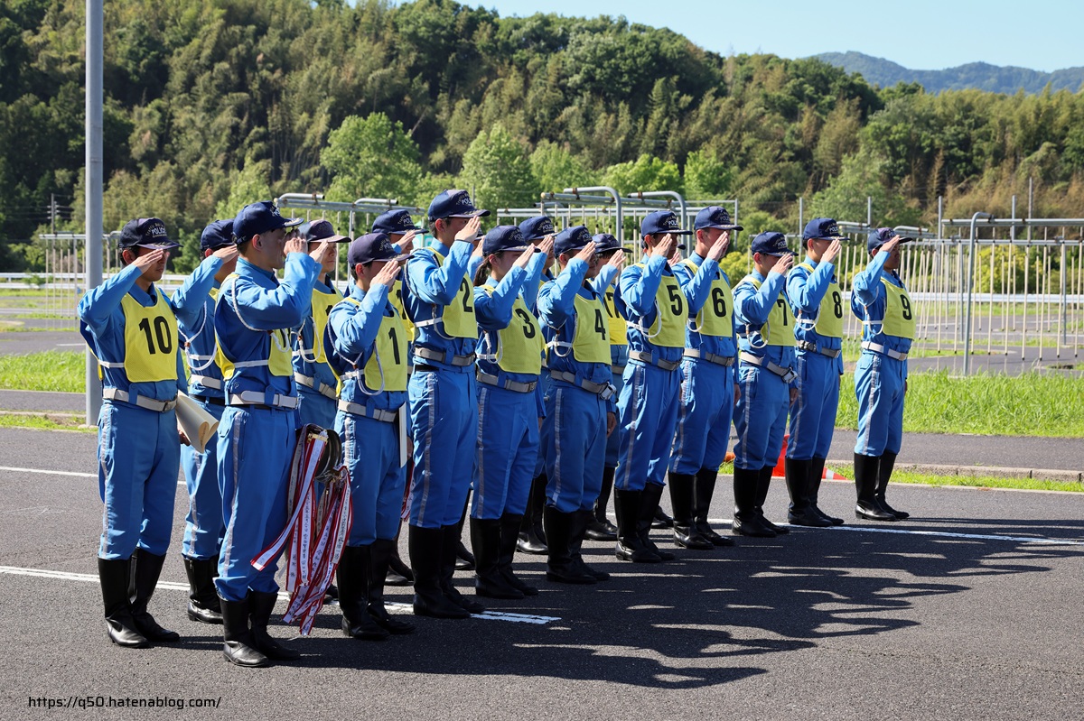 島根県警察 白バイ安全運転競技大会