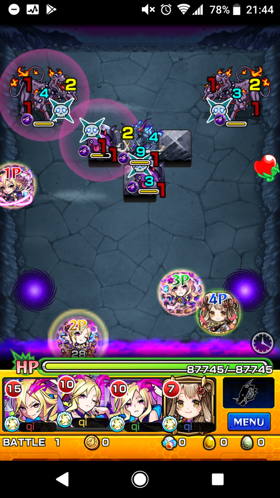 99日目 超究極クイン メタリア攻略 モンスト モンスト約1年ぶり 運極600体over復帰勢による冒険譚