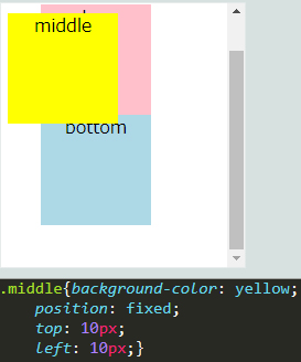 fixedを指定した場合