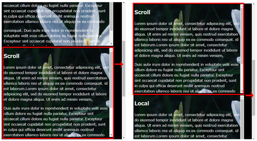 ページを動かした場合