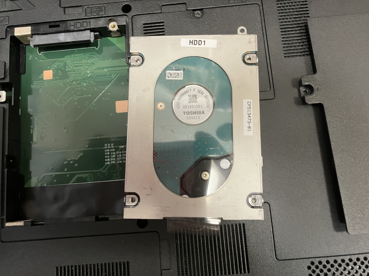 7000円で購入した 富士通 Fujitsu LIFEBOOK NH77/EDをHDD
