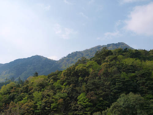 鹿嵐山　第二登山口より