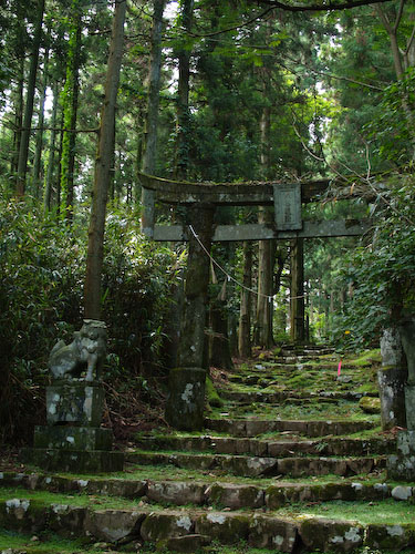 求菩提山の参道