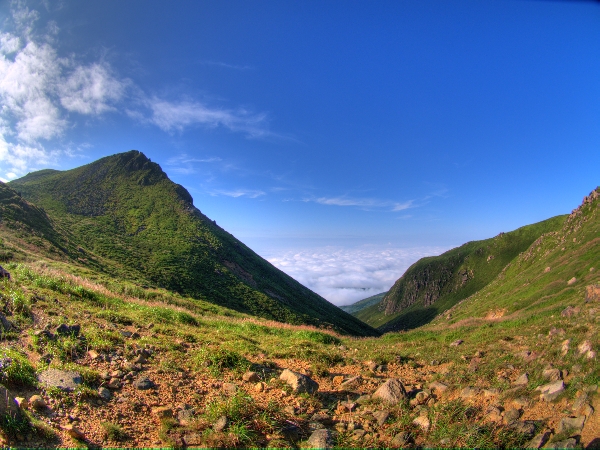 久住山をのぞむ