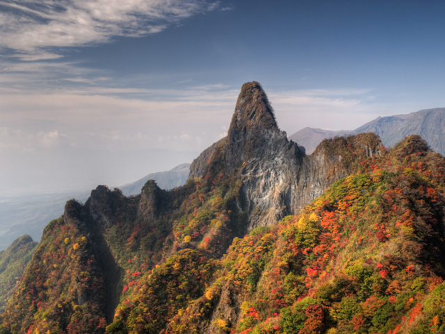 大船山御池の紅葉と雲海