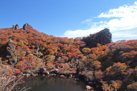 御池の紅葉