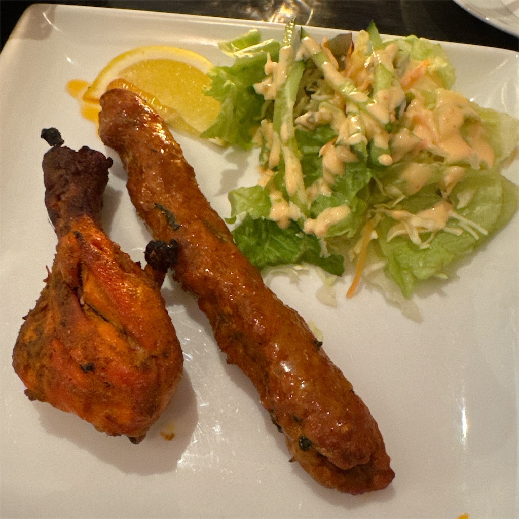 Taj Mahal：シシカバブとタンドリーチキン
