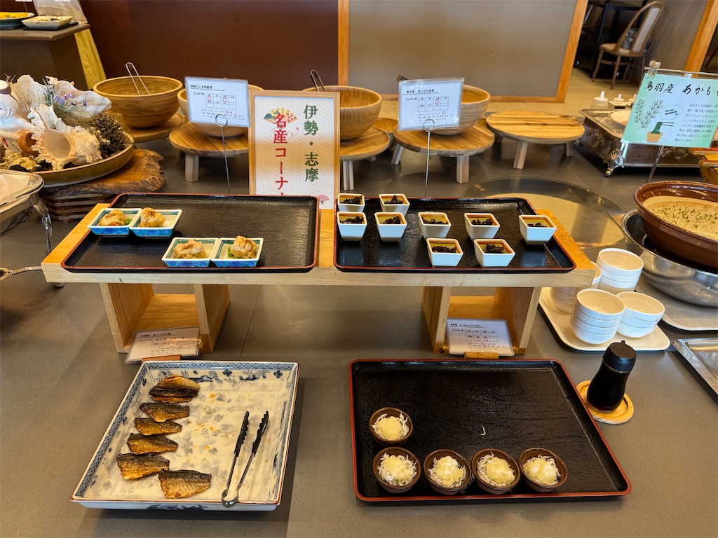 扇芳閣：朝食料理台（小鉢）
