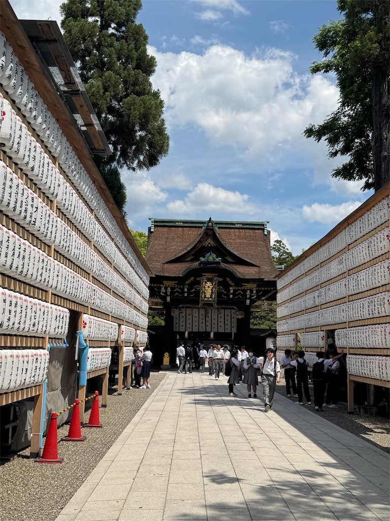 北野天満宮：萬灯籠祭りの提灯