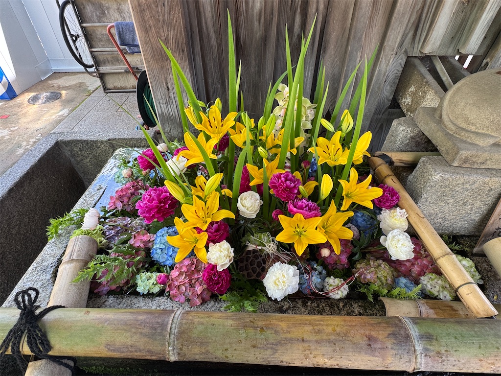 北野天満宮：花手水