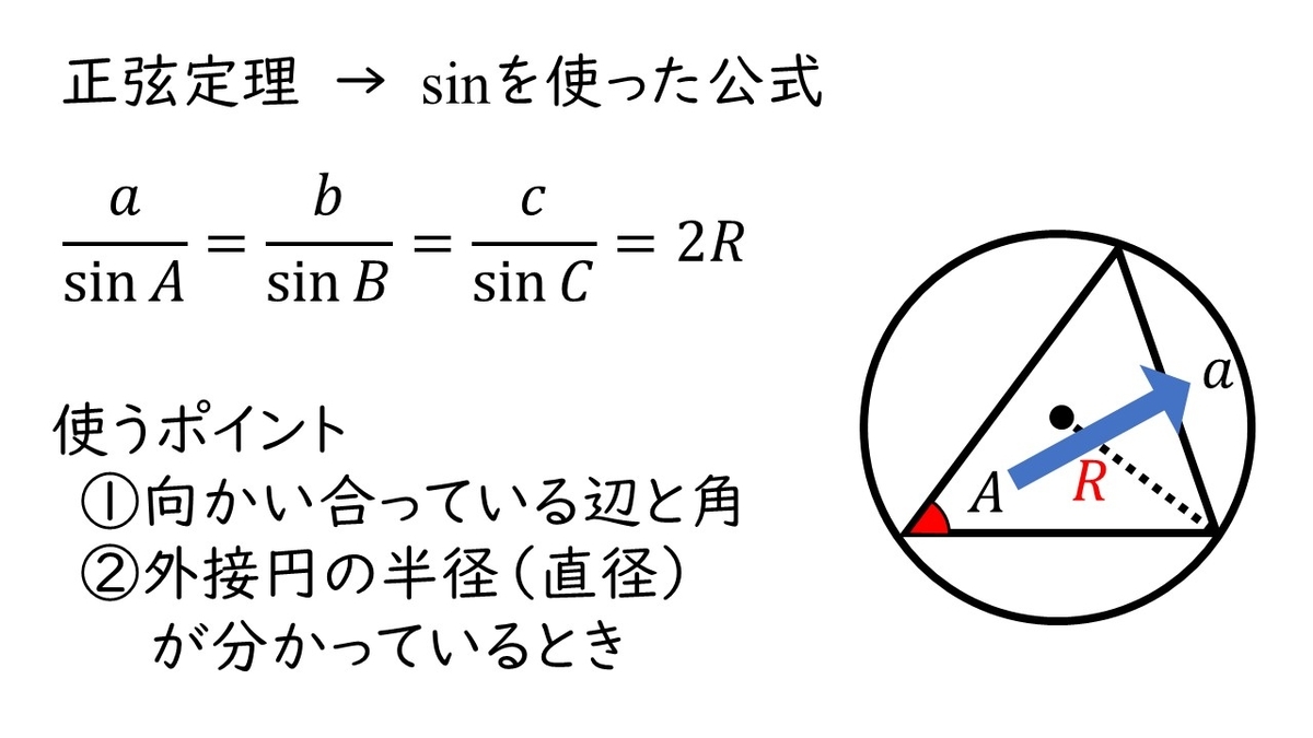 高校数学 A 三角比 正弦定理の使い方2選と式を覚えるコツ やはり俺の考察ブログはまちがっている アニメ 数学