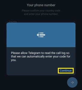 Telegram 通話履歴 連携 許可
