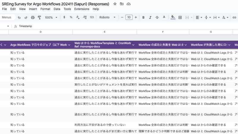 アンケート結果