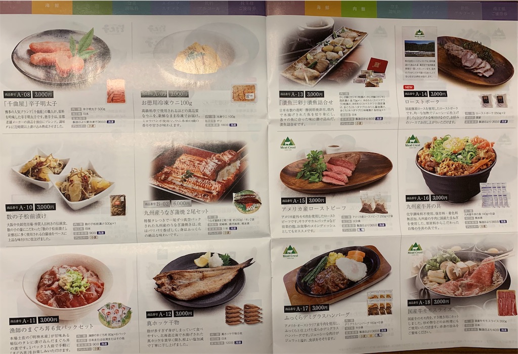 Jfla 3069 から株主優待カタログが到着 ゆうあい優待 19年の株主優待