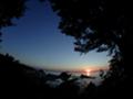 [tour][夕焼け]宇登呂で観た夕陽@北海道ツーリング2000