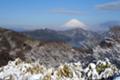 [富士山]大観山近くから望む富士山と芦ノ湖