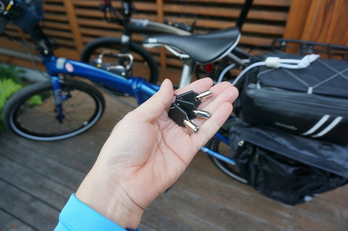 ミニベロ達のワイヤーロックを導入、車両に装着する - レオの趣味生活 