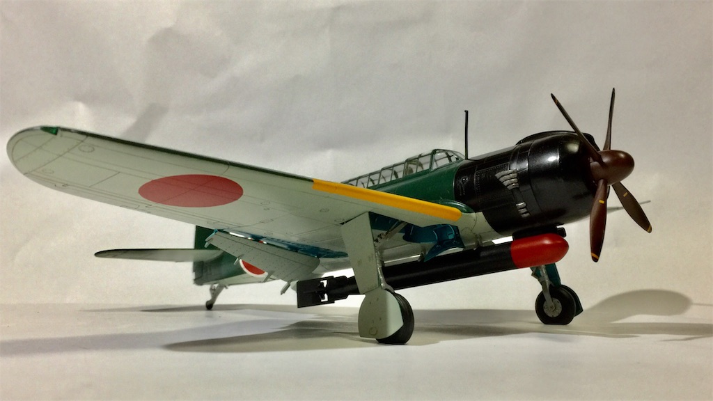 ☆プロフ必須☆1／48中島B6N2 艦上攻撃機　天山12型　塗装完成品 中島 B6N2 艦上攻撃機 天山 12型`沖縄夜間雷撃戦` (プラモデル